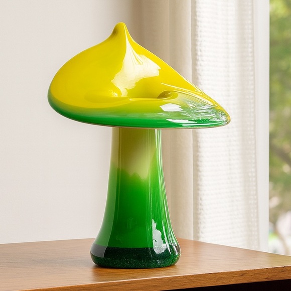 Vintage Murano Jack in the Pulpit Vase Green Yellow White Mid Century Art Glass - Picture 1 of 14